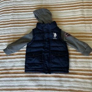 U.S. POLO ASSN.  Blue Zip Jacket Youth Size 2T USPA
